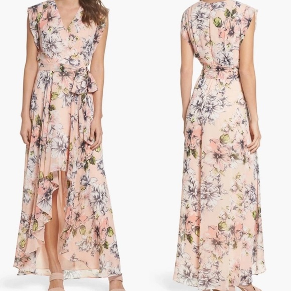 Eliza J Dresses & Skirts - Eliza J Asymmetrical Floral Dress